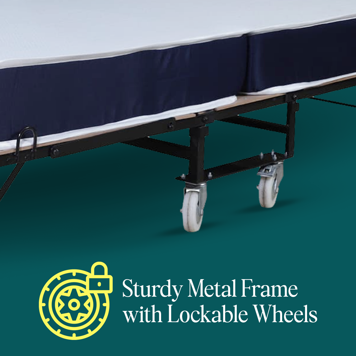 Folding Rollaway Bed With 6" Mattress