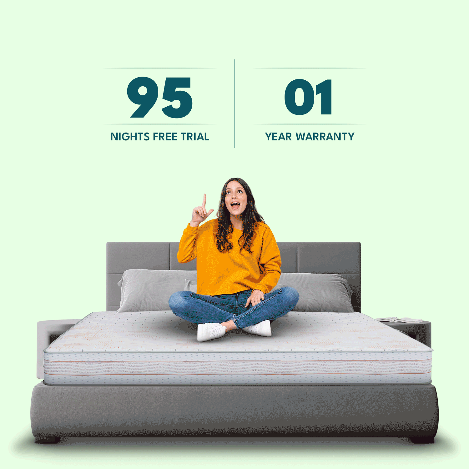 Orthopedic Rebonded Multi Layered Firm Support Mattress
