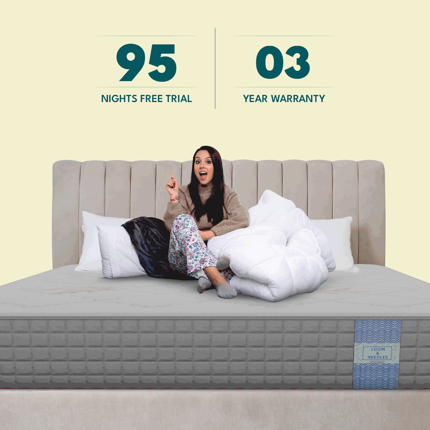 Gravity Hybrid Euro Top 5 Zoned Zero Partner Disturbance & 7 Layered Foam, Gel Memory Plush Medium Firm Comfort Mattress