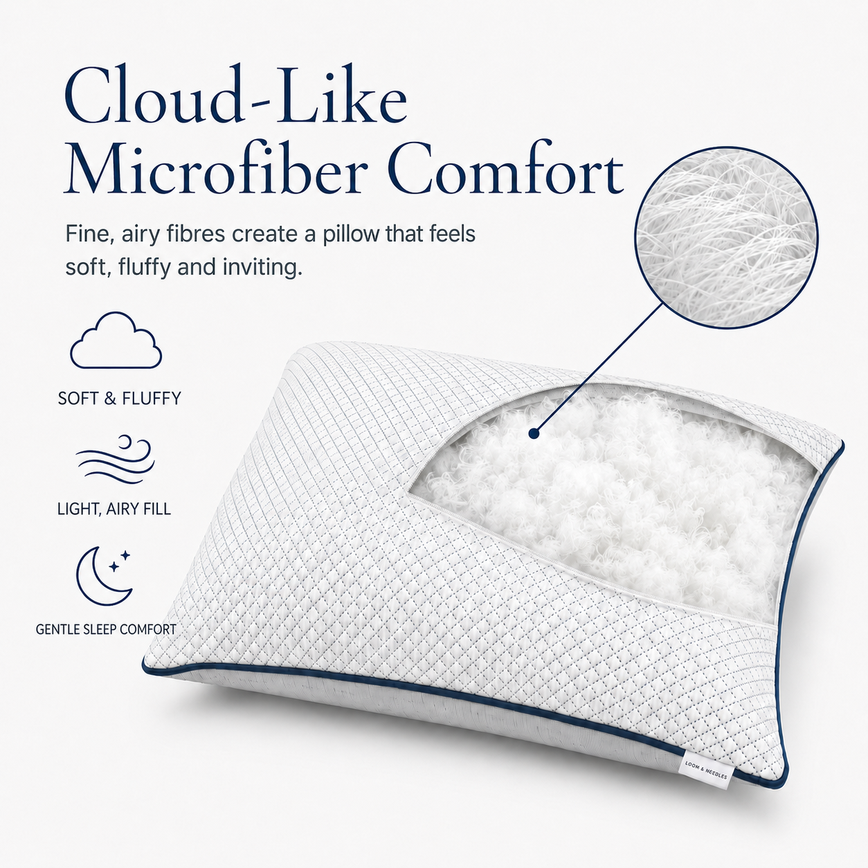 Micro Fibre Sleeping Pillow (Pack of Two)