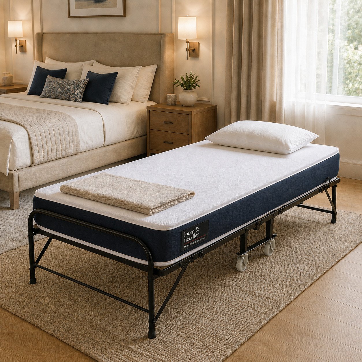 Folding Rollaway Bed With 6" Mattress