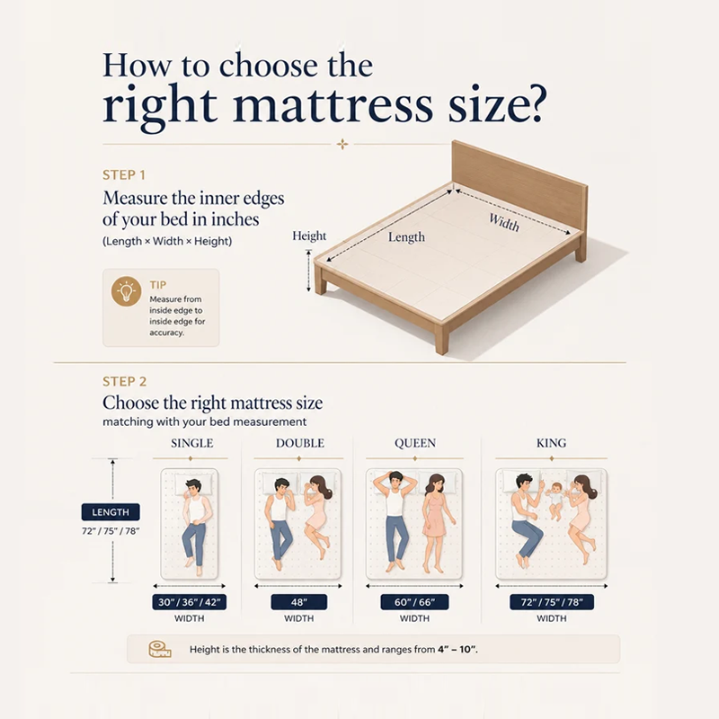 Reactive Dual Comfort Orthopaedic 5 Zoned Gel Memory Foam Pocket Spring Medium Firm Mattress