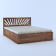 Small size Loom & Needles dreamer sheesham storage bed Queen
