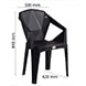 nakshatra plastic arm chair