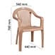 Petals Royal  Virgin Plastic Arm Chair for Home and Garden