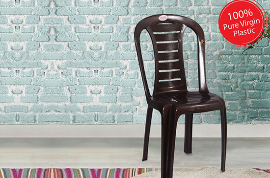Petals Leo 100% Virgin Plastic Chair for Home and Garden